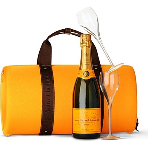 Veuve Clicquot Yellow Label Traveler Set-NO LONGER AVAILABLE - Fast Shipping